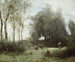 Le Pont des rendez-vous - Jean-Baptiste-Camille Corot — visning af kunstværket