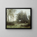 Le Pont des rendez-vous - Jean-Baptiste-Camille Corot — indrammet kunstværk på væggen