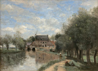 Arleux-du-Nord, Drocourt-møllen ved Sens - Jean-Baptiste-Camille Corot — visning af kunstværket