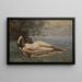 Bacchante ved havet - Jean-Baptiste-Camille Corot — indrammet kunstværk på væggen