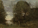badende kvinder i en skovbugt - Jean-Baptiste-Camille Corot — visning af kunstværket