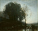 Nymfe og barn i bad - Jean-Baptiste-Camille Corot — visning af kunstværket