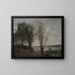 Le batelier parmi les roseaux - Jean-Baptiste-Camille Corot — indrammet kunstværk på væggen
