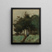 Boulogne-sur-Mer, hulvej under træerne af Corot — indrammet kunsttryk