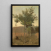 Bouquet d'arbres effet de crépuscule - Jean-Baptiste-Camille Corot — indrammet kunstværk på væggen