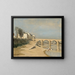Pont over floden Saône i Mâcon - Jean-Baptiste-Camille Corot — indrammet kunstværk på væggen