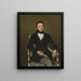 Camille Sennegon, nevø af kunstneren - Jean-Baptiste-Camille Corot — indrammet kunstværk på væggen