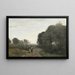 Chaville om morgenen om foråret - Jean-Baptiste-Camille Corot — indrammet kunstværk på væggen