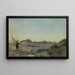 Dunkerque En fiskerinde med rejer - Jean-Baptiste-Camille Corot — indrammet kunstværk på væggen