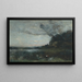 Effet du soir - Jean-Baptiste-Camille Corot — indrammet kunstværk på væggen