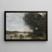En plein marais - Jean-Baptiste-Camille Corot — indrammet kunstværk på væggen