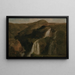 Chutes de Tivoli - Jean-Baptiste-Camille Corot — indrammet kunstværk på væggen