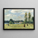 Faneuses Ville-d'Avray - Jean-Baptiste-Camille Corot — indrammet kunstværk på væggen