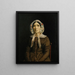 Kvinde med blondehjelm - Jean-Baptiste-Camille Corot — indrammet kunstværk på væggen