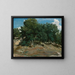 Fontainebleau-asketræerne ved BasBrau - Jean-Baptiste-Camille Corot — indrammet kunstværk på væggen