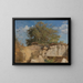 Fontainebleau-maleri, sommet de carrière boisée - Jean-Baptiste-Camille Corot — indrammet kunstværk på væggen