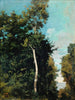 Skov på Côte de Grâce i Honfleur - Jean-Baptiste-Camille Corot — visning af kunstværket