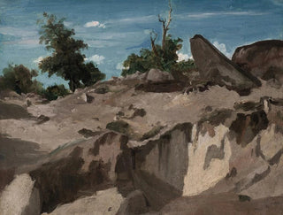 Fort de Fontainebleau på plateau BRL - Jean-Baptiste-Camille Corot — visning af kunstværket
