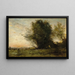 Fraîcheurs du soir - Jean-Baptiste-Camille Corot — indrammet kunstværk på væggen