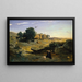 Agar i ørkenen - Jean-Baptiste-Camille Corot — indrammet kunstværk på væggen