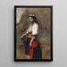 den italienske kvinde ved brønden - Jean-Baptiste-Camille Corot — indrammet kunstværk på væggen