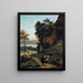 D'Albano i Italien - Jean-Baptiste-Camille Corot — indrammet kunstværk på væggen