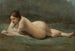 en ung kvinde liggende på græsset - Jean-Baptiste-Camille Corot — visning af kunstværket