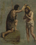 Studie af Jesus og Sankt Johannes til Dåben af Kristus - Jean-Baptiste-Camille Corot — visning af kunstværket