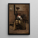 L'Atelier de Corot - Jean-Baptiste-Camille Corot — indrammet kunstværk på væggen