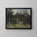 La Chaumière aux sureaux, Normandiet - Jean-Baptiste-Camille Corot — indrammet kunstværk på væggen