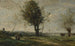 La Rencontre au bord du chemin - Jean-Baptiste-Camille Corot — visning af kunstværket