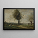 La Rencontre au bord du chemin - Jean-Baptiste-Camille Corot — indrammet kunstværk på væggen