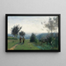 La Rencontre matinale sur les hauteurs de Sèvres - Jean-Baptiste-Camille Corot — indrammet kunstværk på væggen
