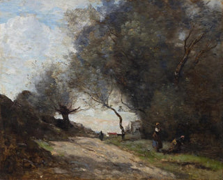 La høst ved vejkanten - Jean-Baptiste-Camille Corot — visning af kunstværket