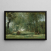 L'Allée verte - Jean-Baptiste-Camille Corot — indrammet kunstværk på væggen