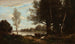 Landskabsmaleri med køer - Jean-Baptiste-Camille Corot — visning af kunstværket
