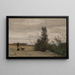 Le berger med hunden Rover - Jean-Baptiste-Camille Corot — indrammet kunstværk på væggen