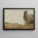 Morgen ved vandkanten - Jean-Baptiste-Camille Corot — indrammet kunstværk på væggen