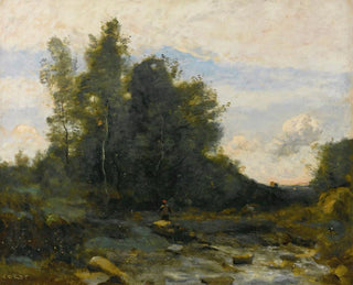 Le Torrent pierreux - Jean-Baptiste-Camille Corot — visning af kunstværket