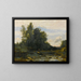 Le Torrent pierreux - Jean-Baptiste-Camille Corot — indrammet kunstværk på væggen