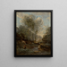 Le Vallon des Chèvres Souvenir du Lac de Garde - Jean-Baptiste-Camille Corot — indrammet kunstværk på væggen