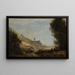 Le vallon au cavalier - Jean-Baptiste-Camille Corot — indrammet kunstværk på væggen
