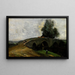 Le Vieux Pont - Jean-Baptiste-Camille Corot — indrammet kunstværk på væggen