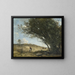 Les Gaulois - Jean-Baptiste-Camille Corot — indrammet kunstværk på væggen