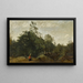Lisière de bois en Limousin - Jean-Baptiste-Camille Corot — indrammet kunstværk på væggen