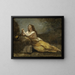 Madeleine i bøn - Jean-Baptiste-Camille Corot — indrammet kunstværk på væggen