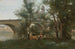 Mantes Les bords de la Seine au pied du pont - Jean-Baptiste-Camille Corot — visning af kunstværket