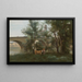Mantes Les bords de la Seine au pied du pont - Jean-Baptiste-Camille Corot — indrammet kunstværk på væggen