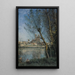 Mantes om morgenen - Jean-Baptiste-Camille Corot — indrammet kunstværk på væggen