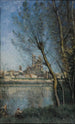 Mantes om morgenen - Jean-Baptiste-Camille Corot — visning af kunstværket